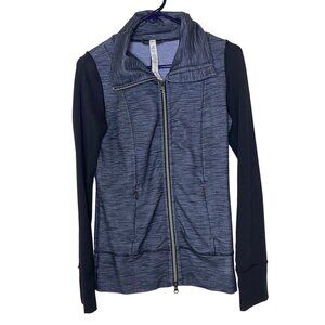 LULULEMON Devine Zip Strech Jacket Womens size 4 Black